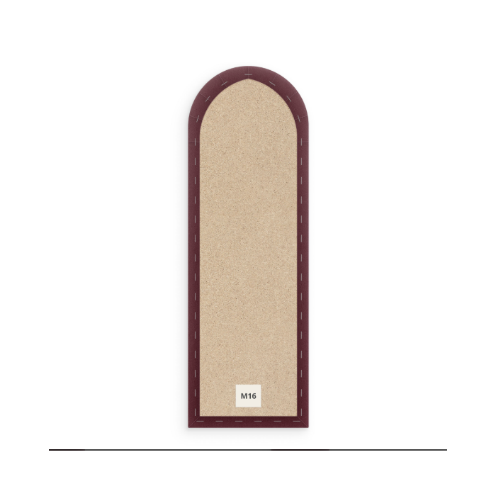 Polsterpaneel Magic Velvet Bordeauxrot 20 cm